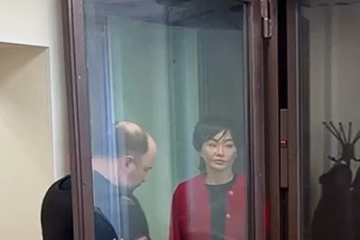 Алия Галицкая в зале суда по делу о вымогательстве, 6 февраля 2026 года