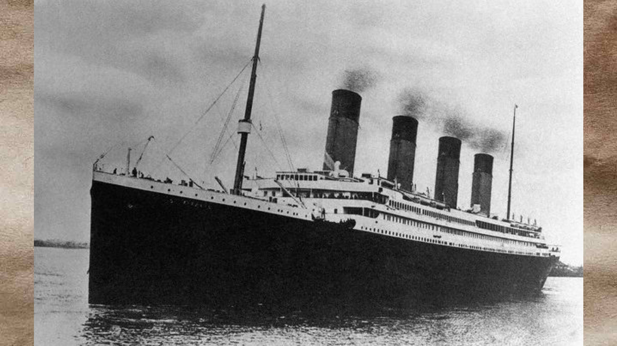 Общий вид на реальный RMS Titanic, дабы вам было проще представлять