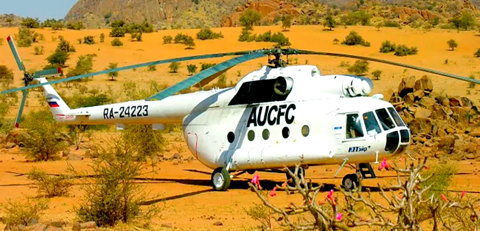 Ми-8 в жаркой Африке