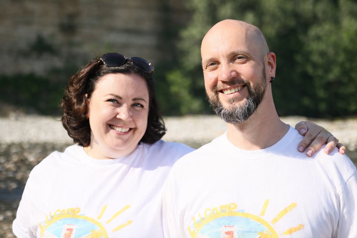Анастасия Михайлова и Антон Джужома - основатели и организаторы лагеря LLCamp