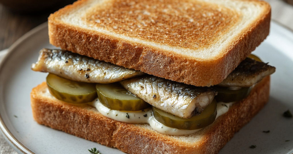 Бутерброд с шпротами