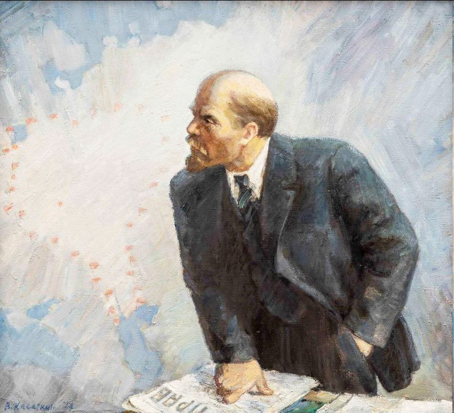 Владимир Касаткин. «Ленин. 1919 год. (Советская Россия в опасности)». 1977