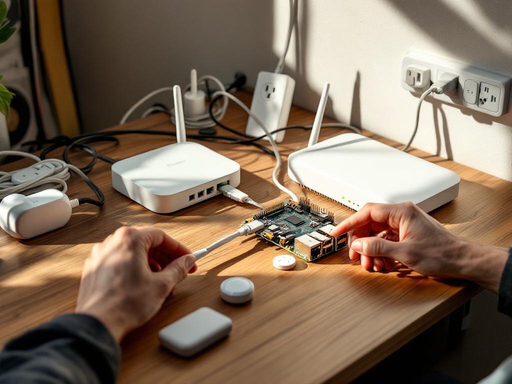 Подключение Raspberry Pi к роутеру для работы Home Assistant без облака.  📷
