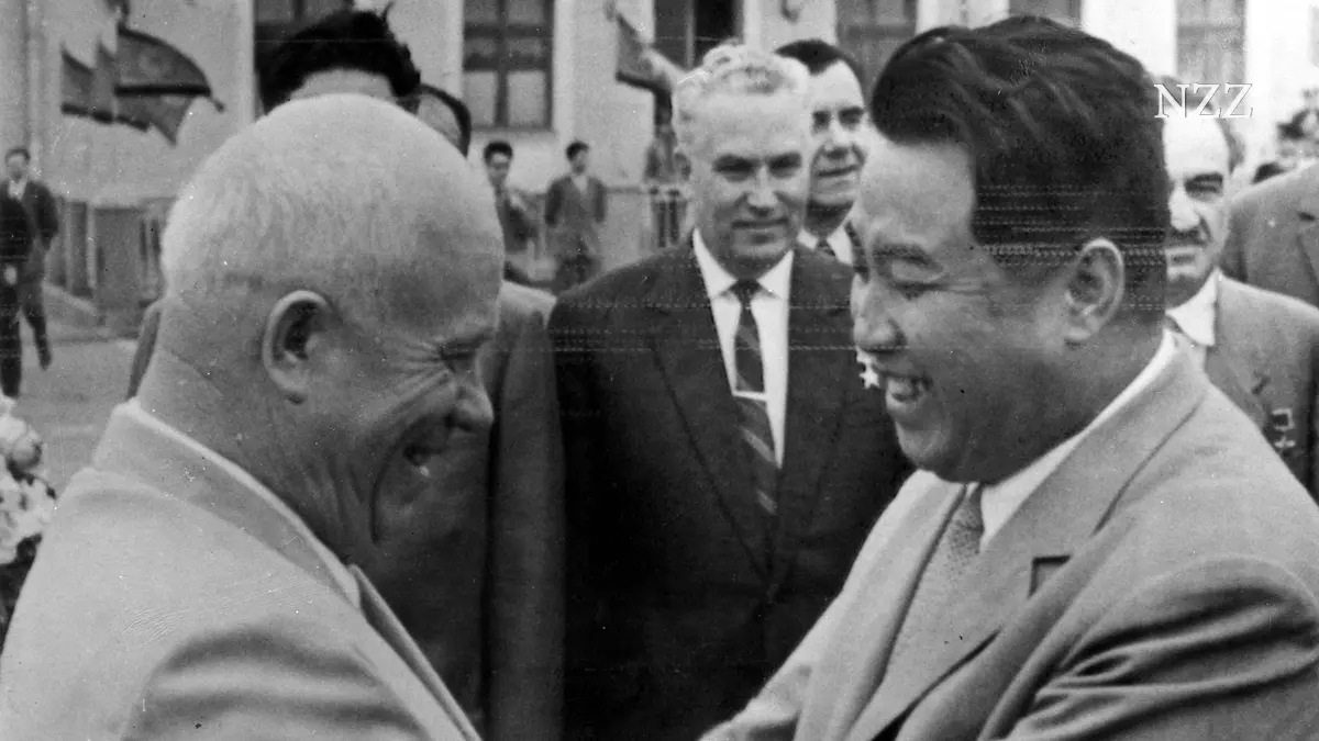 Н.С. Хрущев и Ким Ир Сен  Из картинок Яндекса