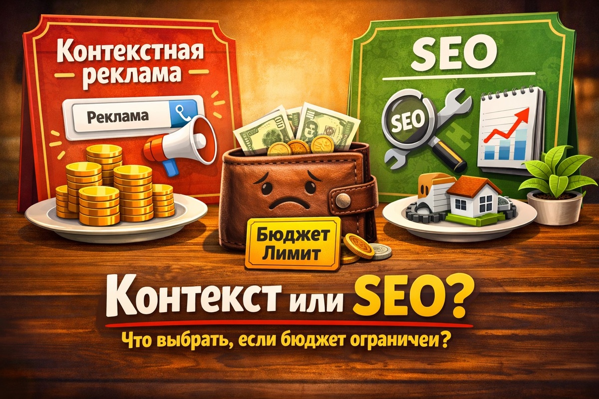 Контекстная реклама против SEO: что выбрать, если бюджет ограничен 