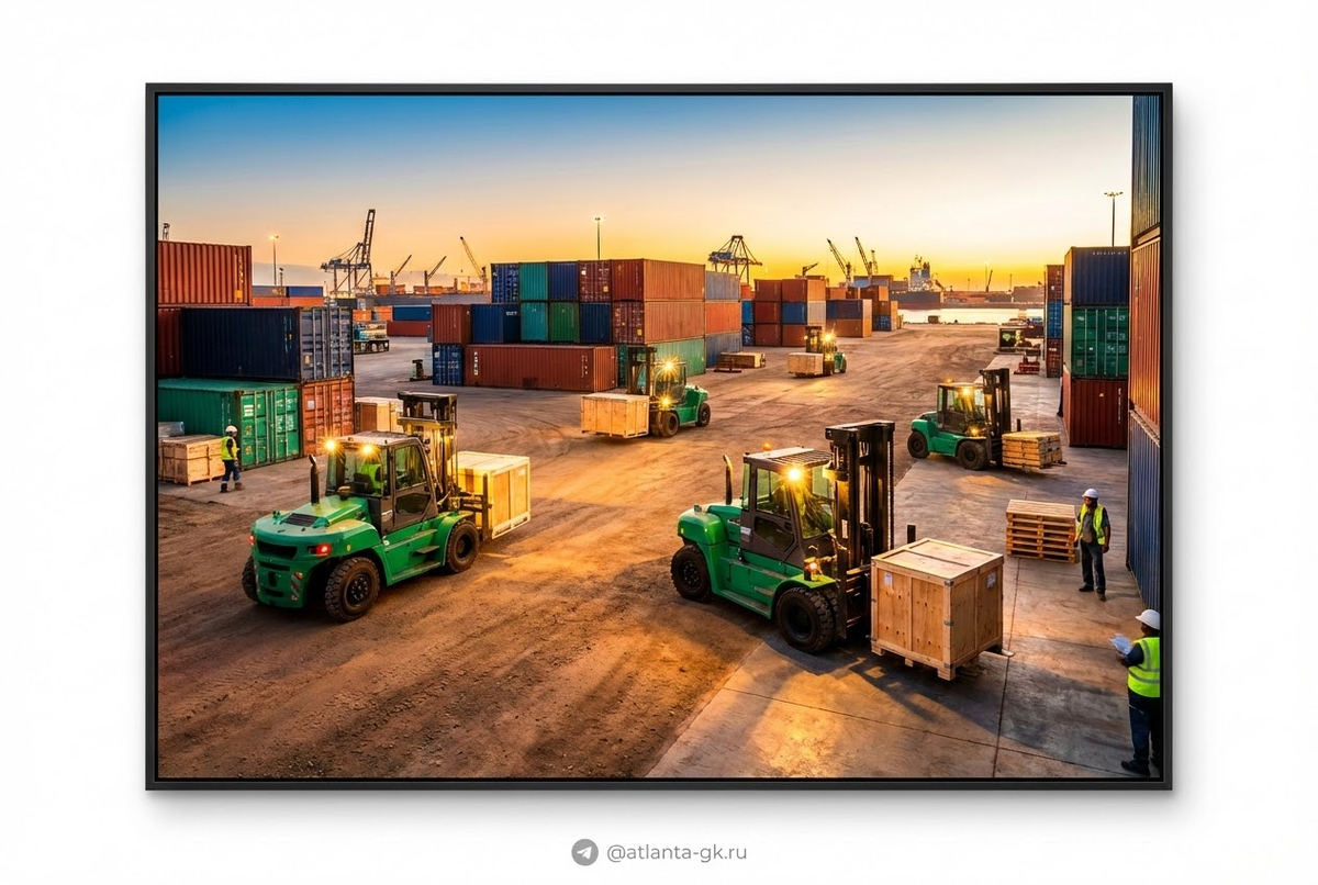    Вилочные погрузчики: примеры использования в логистике Atlanta-gk
