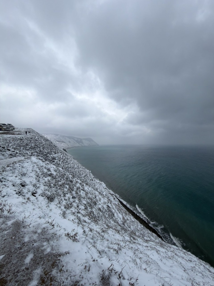 Анапа 9 февраля зимний день 