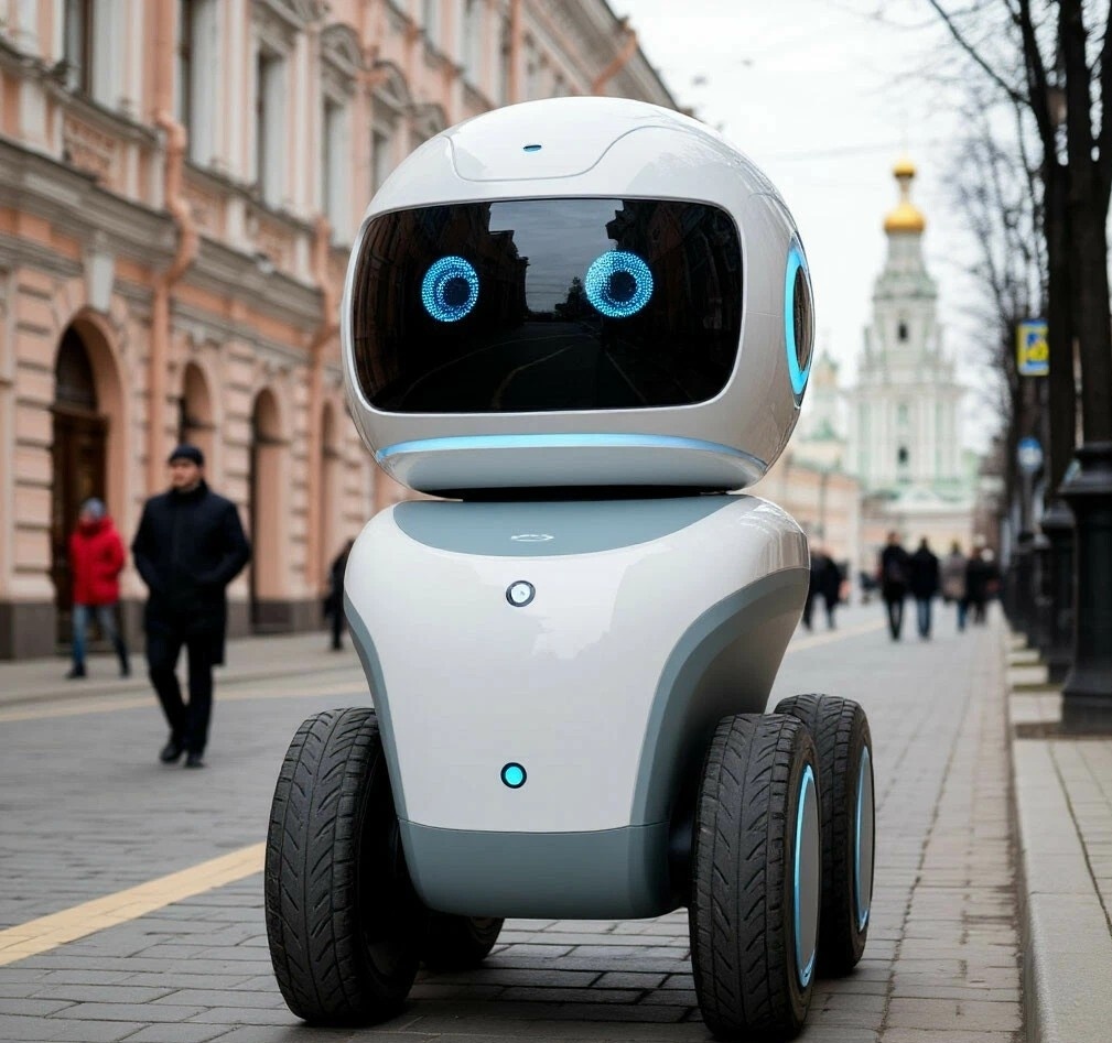 Робот доволен победой в суде. Рисовал тоже робот - нейросеть