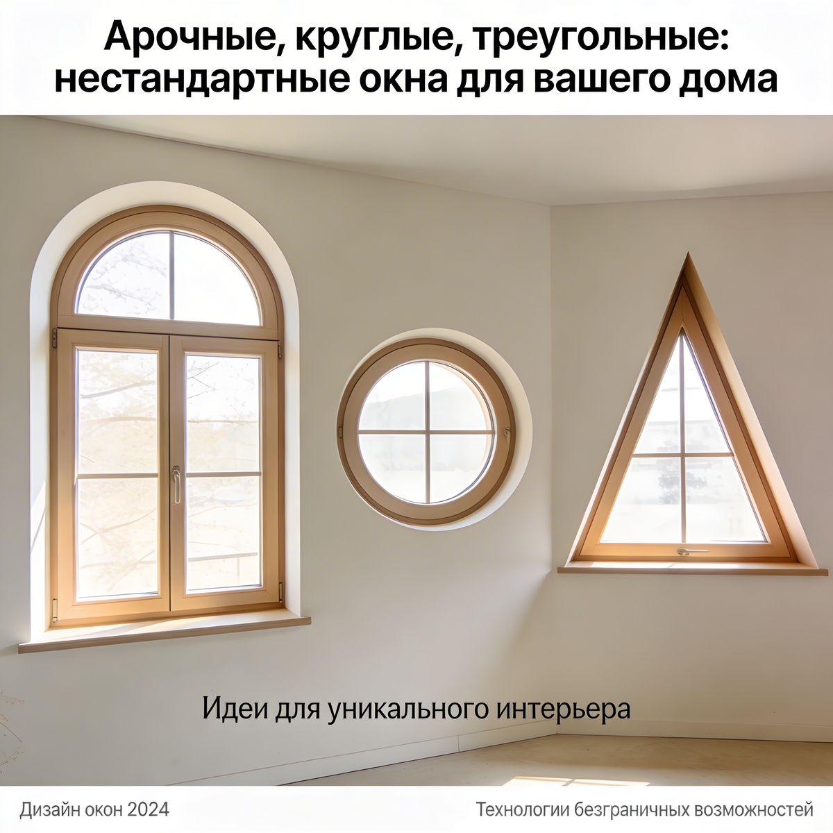 Арочные, круглые, треугольные: нестандартные окна для вашего дома в Ярославле