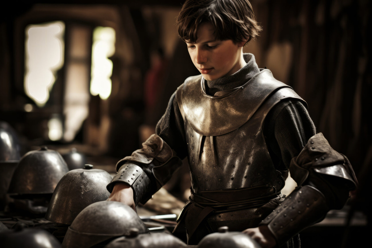 Рыцарские латы нам не подходят! Но, мотоциклист на рыцаря немножко похож)