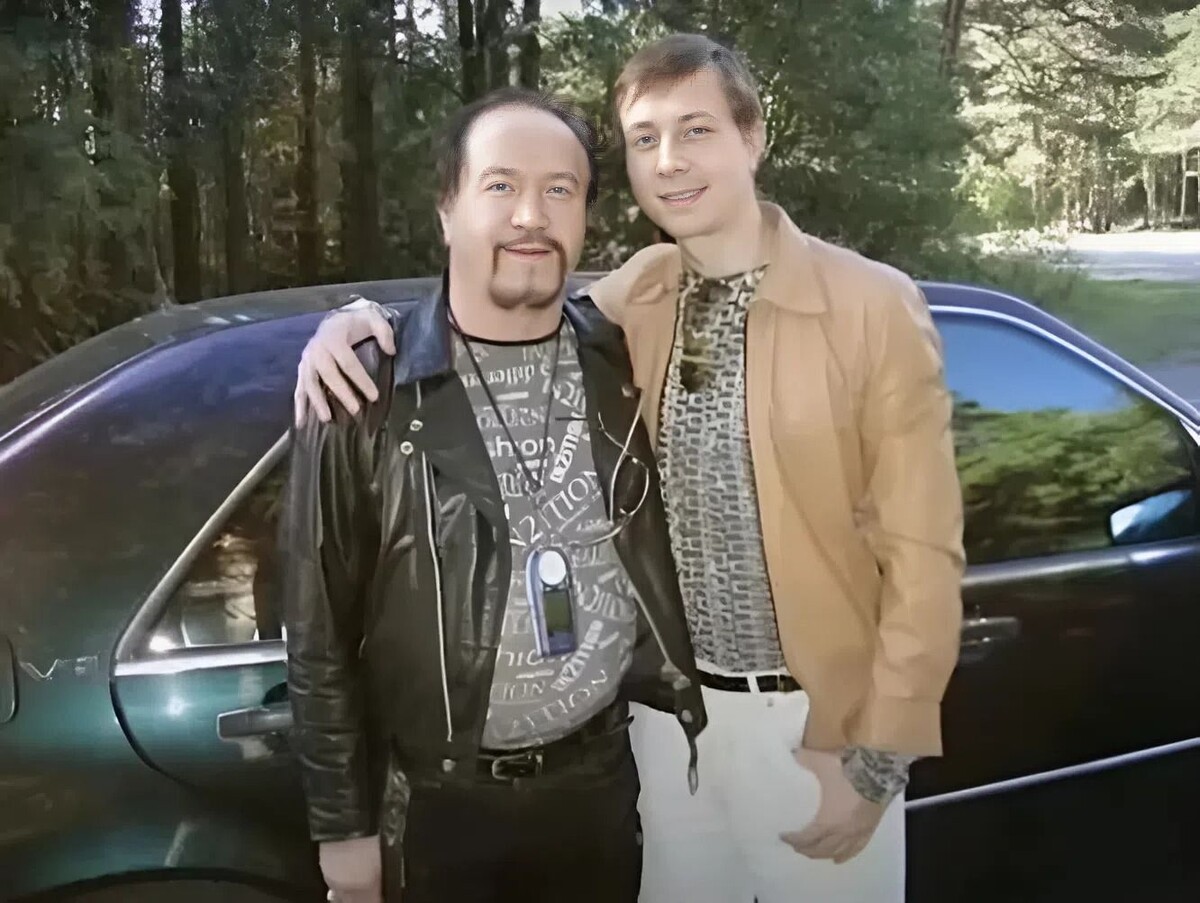 Ричард Борткевич с отцом.