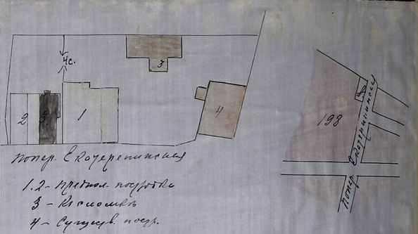 Дворовый участок З.М. Назырова по ул. Поперечно-Екатерининская (обозначен литером А)