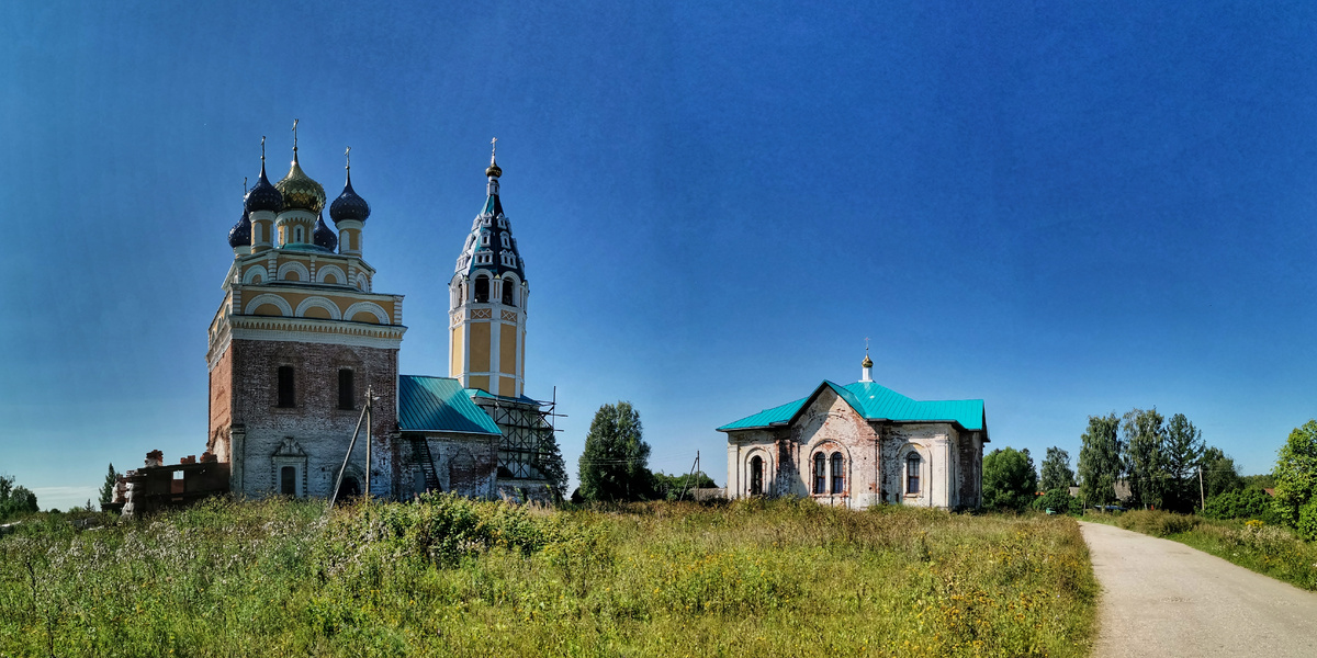 Чечкино-Богородское. Храмовый комплекс церкви Владимирской иконы Божией Матери и церкви Николая Чудотворца