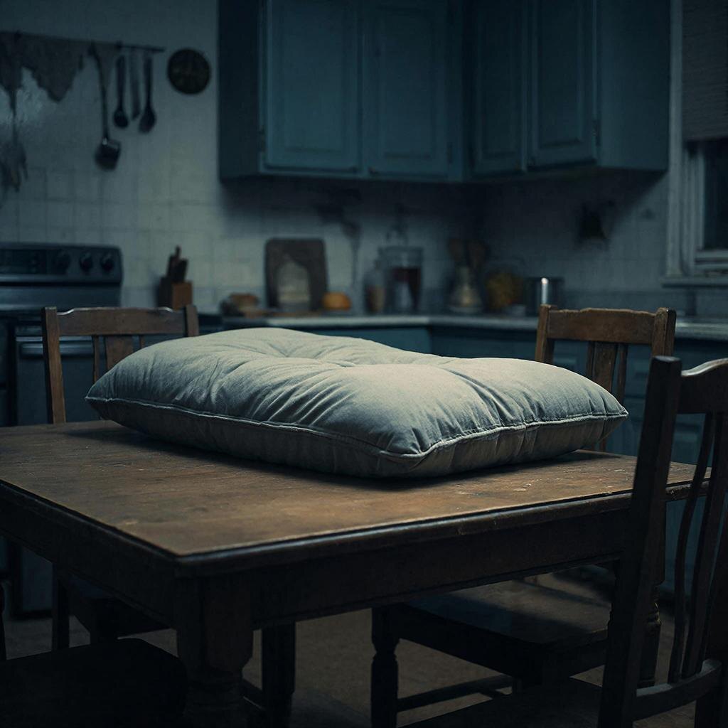 Подушка на столе — дурной знак.Стол для еды, постель для сна. Не смешивайте живое и мертвое.