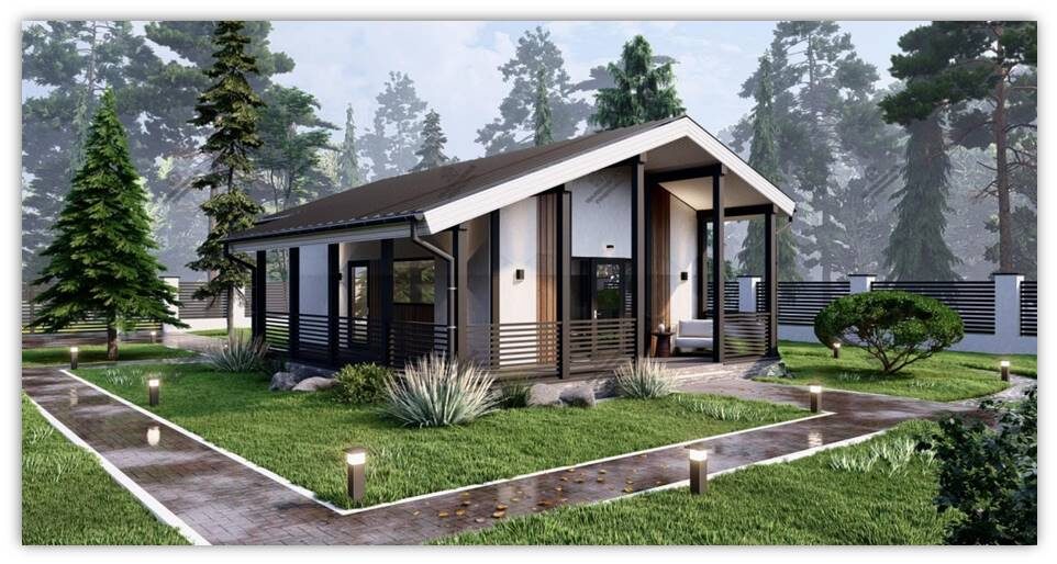 Каркасный дом Идилия от завода Карельский профиль