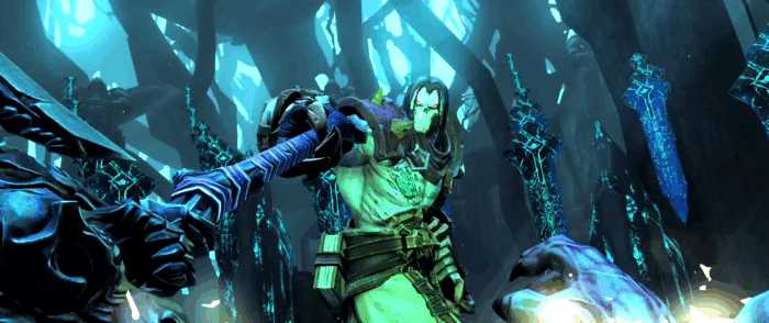 Gif картинка "Эффектное добивание финального босса игры"