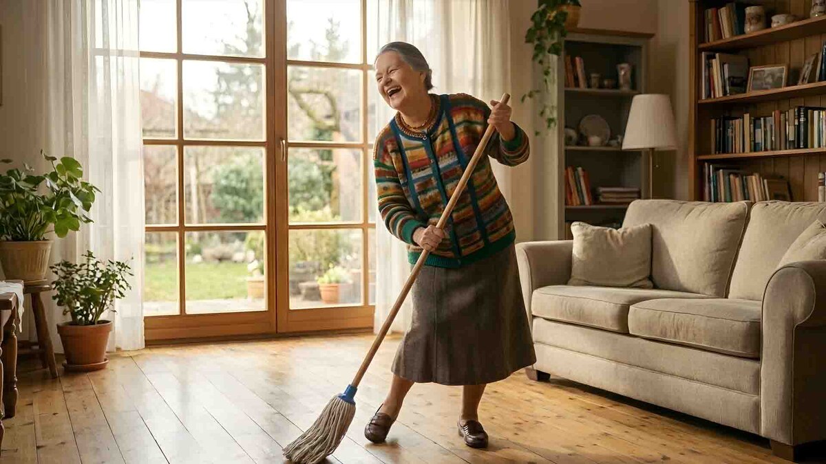 Уборка в доме - это танец! Танцуй, даже если никто не видит!