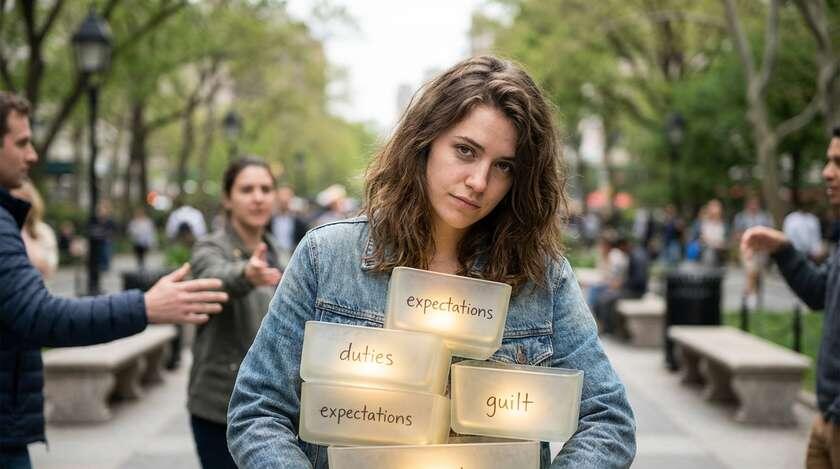 Устали нести на себе тяжесть чужих проблем? Иногда самое важное - поставить этот чемодан на землю.