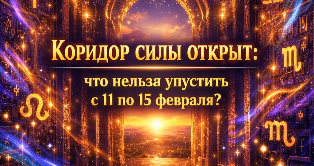 Коридор силы открыт: что нельзя упустить с 11 по 15 февраля?