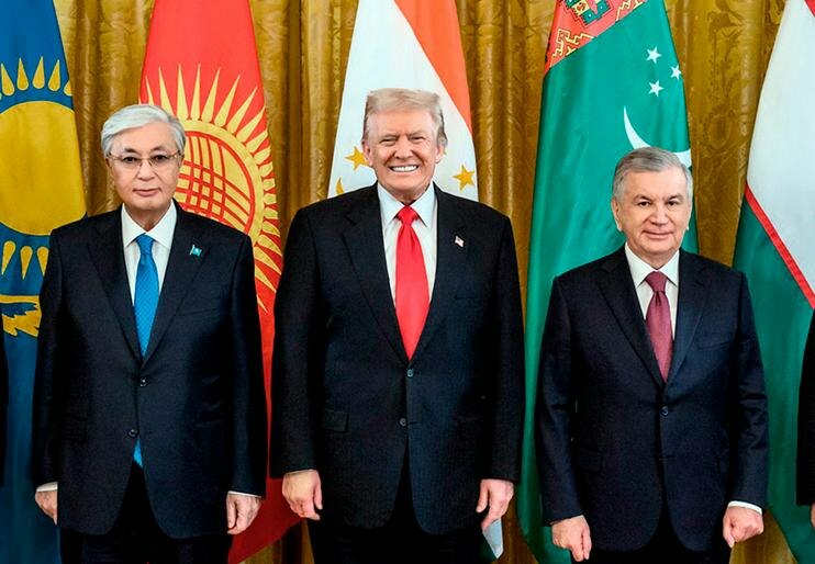 Касым-Жомарт Токаев, Дональд Трамп, Шавкат Мирзиёев. Фото с сайта business-online.ru
