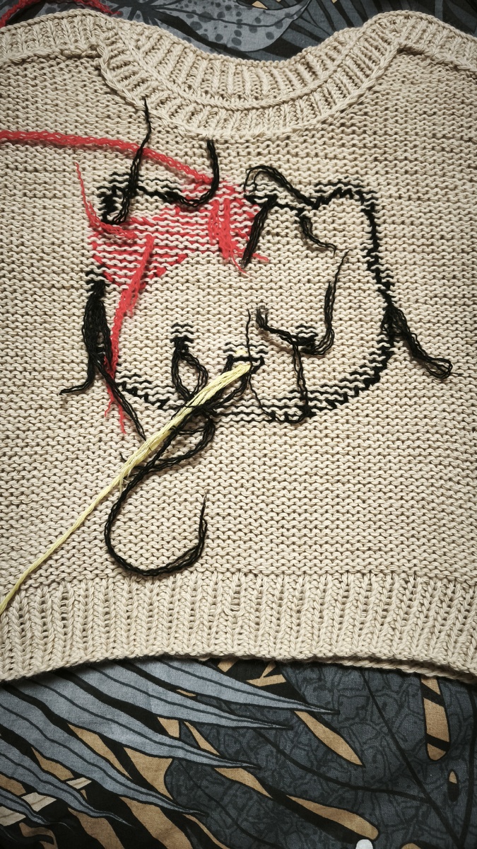 Даже в таком несложном процессе довольно много кончиков пряжи