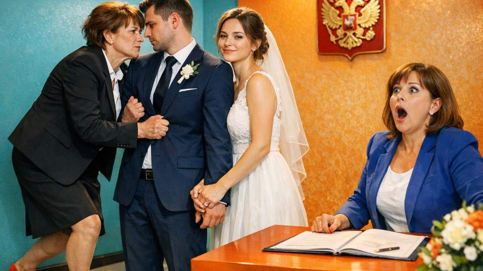 Молодые расписались несмотря на вмешательство матери мужа - ее контроль никому не нужен