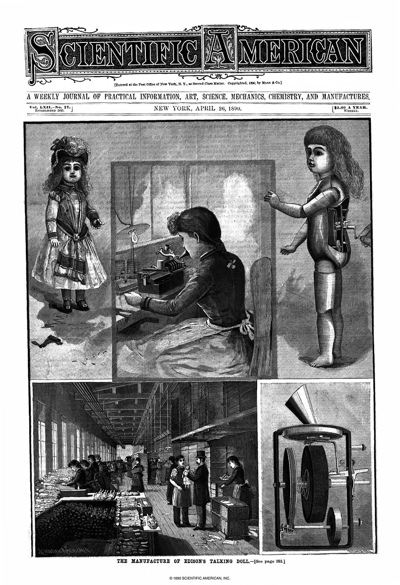 Плакат с рекламой куклы