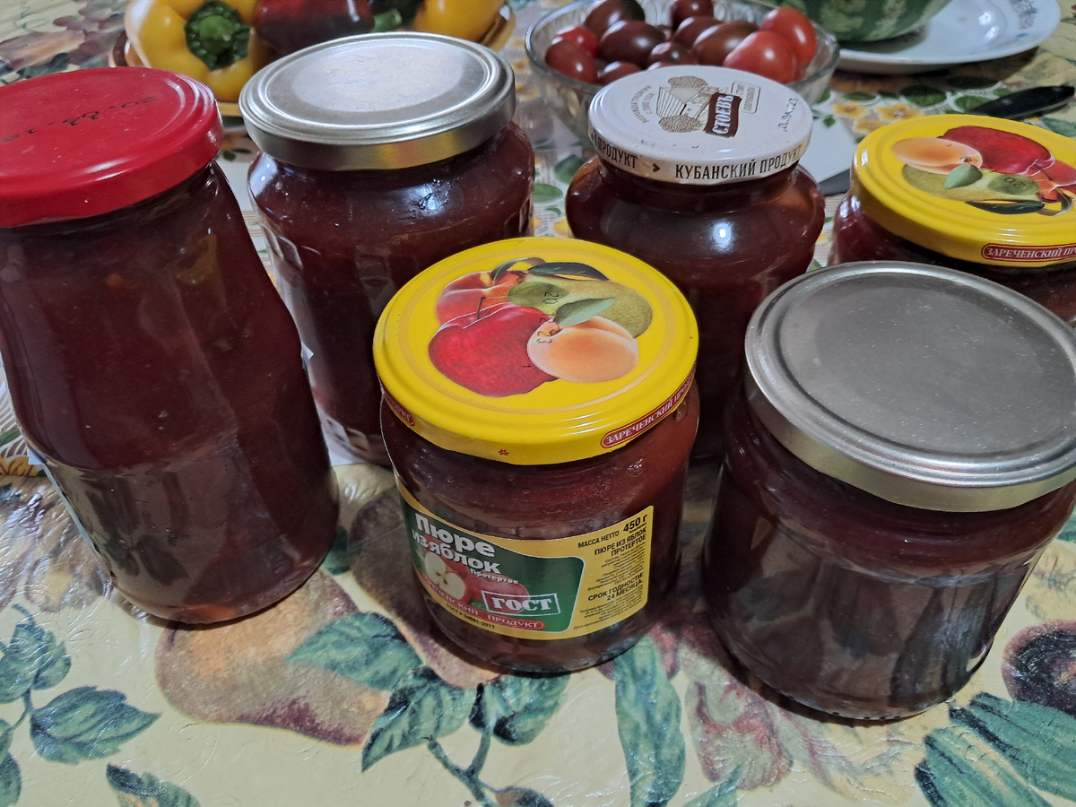 варенье из слив и яблок. (Аура)