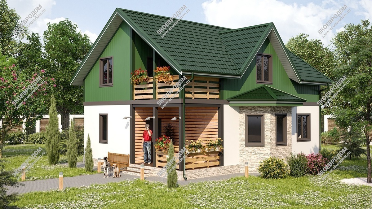 Как выглядит уединение — проект дома из СИП панелей