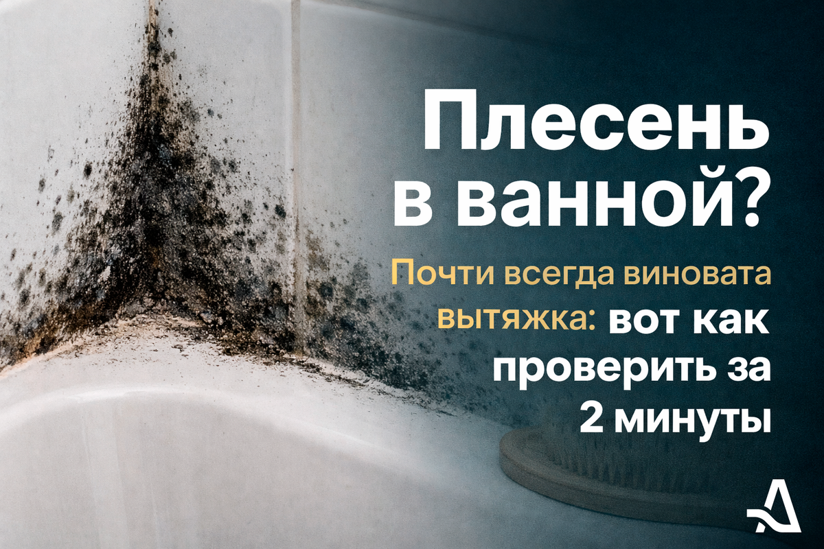 Почти всегда причина не в «грязи», а в слабой вытяжке и отсутствии притока. Быстрый тест за 2 минуты