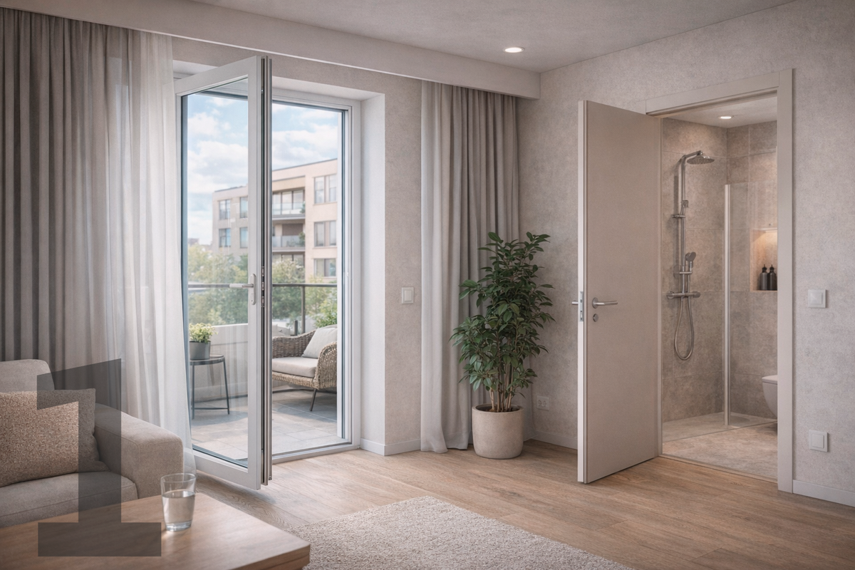 Приоткрой окно на 2–3 см и дверь в ванную. Без притока вы проверяете не вытяжку, а «вакуум»