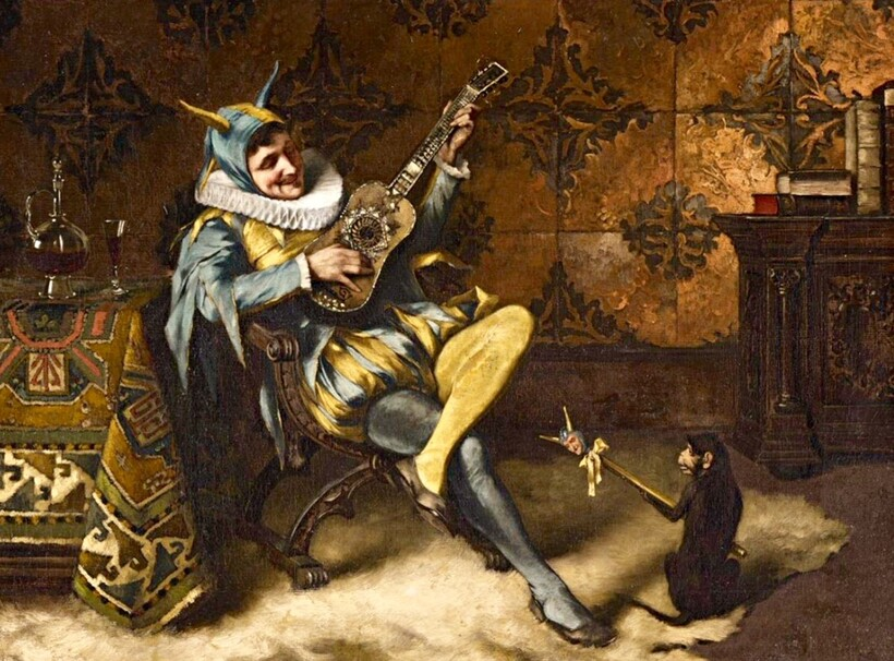 Серенада. Арлекин и обезьянка. Макс Фолькхарт