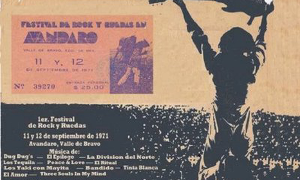 Афиша фестиваля Avándaro, 1971 