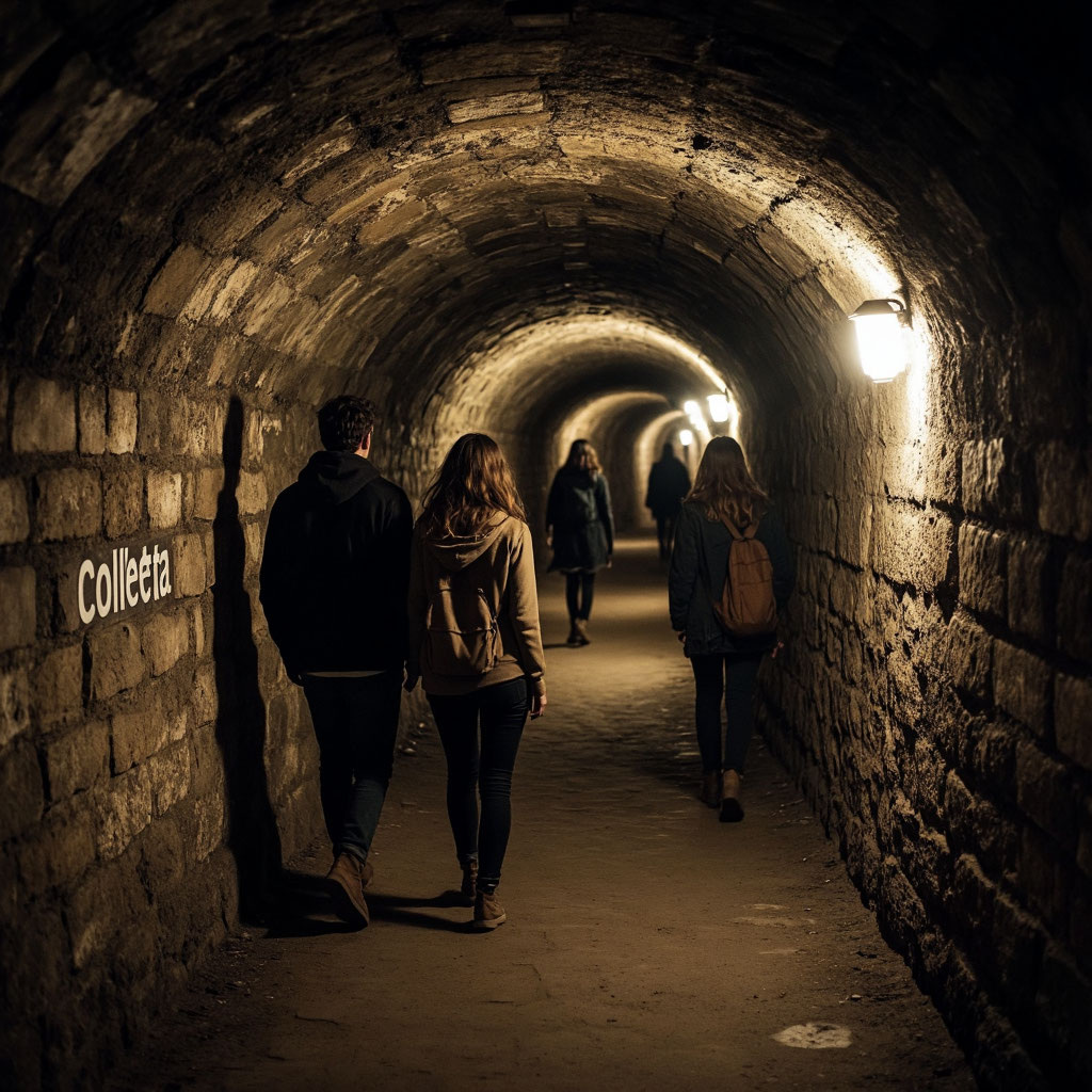 Четверо друзей решаются на отчаянное приключение в мрачных катакомбах Парижа — огромной сети подземных тоннелей, хранящих кости миллионов людей. Эта запретная территория известна своими тайнами и опасностями, но именно это и привлекает искателей приключений.Получив доступ к странному видео о несчастном случае с туристкой, они решаются на расследование. Их ждёт погружение в мир, где каждый шаг может стать последним, а тени прошлого оживают в темноте.В лабиринте древних коридоров им предстоит столкнуться с древними проклятиями, разгадать зловещие тайны и понять, что скрывается за легендами о парижских подземельях. Смогут ли они выбраться обратно или навсегда останутся в этом подземном аду?Это история о смелости и страхе, о дружбе и предательстве, о том, как далеко можно зайти в поисках истины и что скрывается в самых тёмных уголках нашего мира.