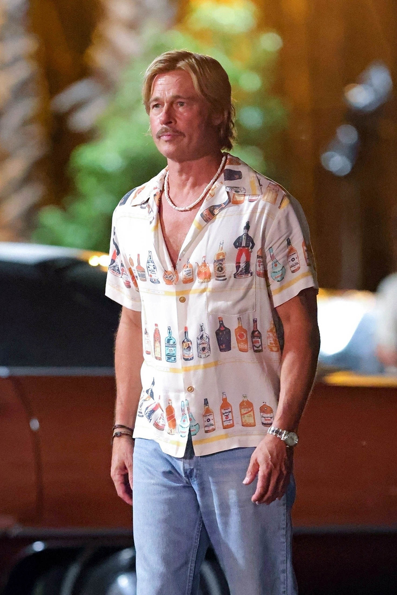    Брэд Питт на съемочной площадке фильма «Приключения Клиффа Бута»Legion-Media