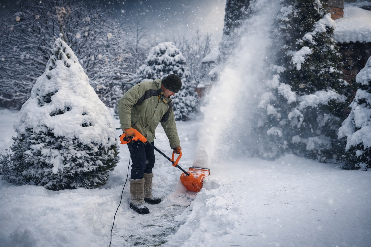 Снегоуборочная электролопата