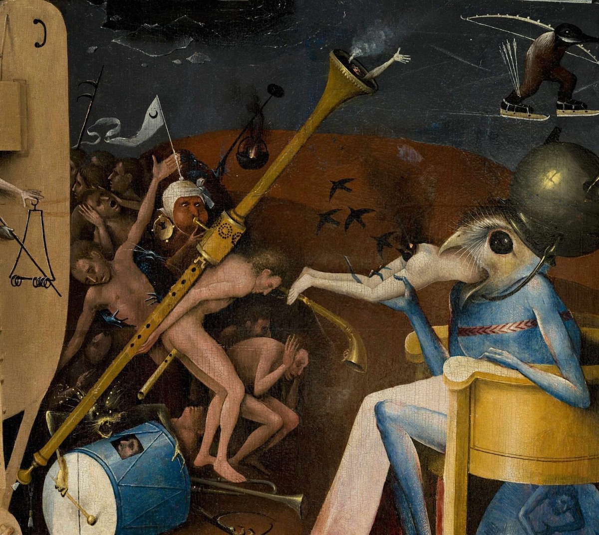 Иероним Босх. "Сад земных наслаждений", фрагмент (1500-1510)