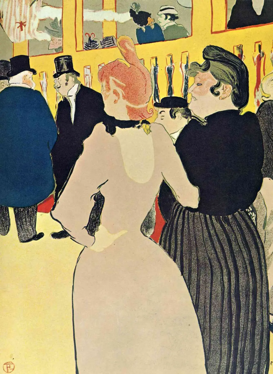 В Мулен Руж. Ла Гулю с ее сестрой, 1892