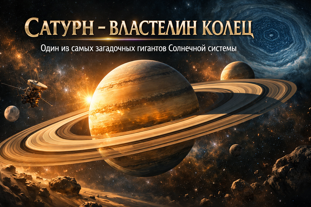 Сатурн - властелин колец и один из самых загадочных гигантов Солнечной системы