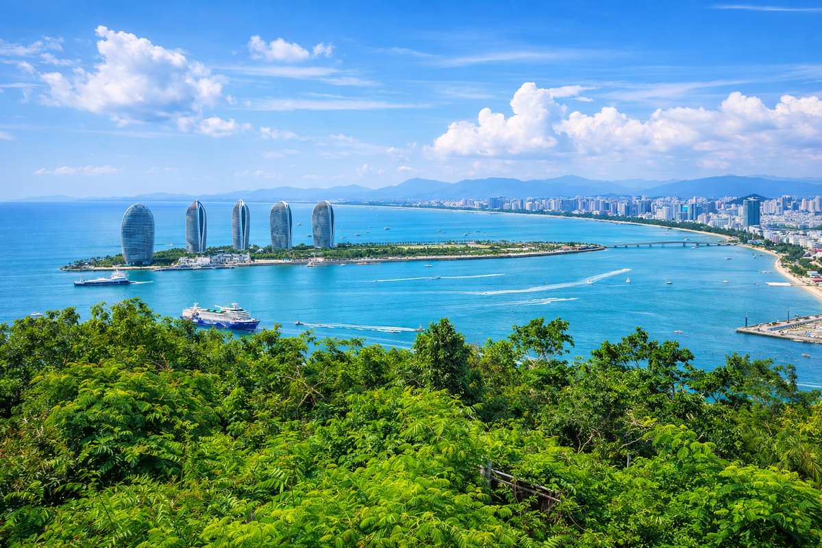 вид на побережье о.хайнань