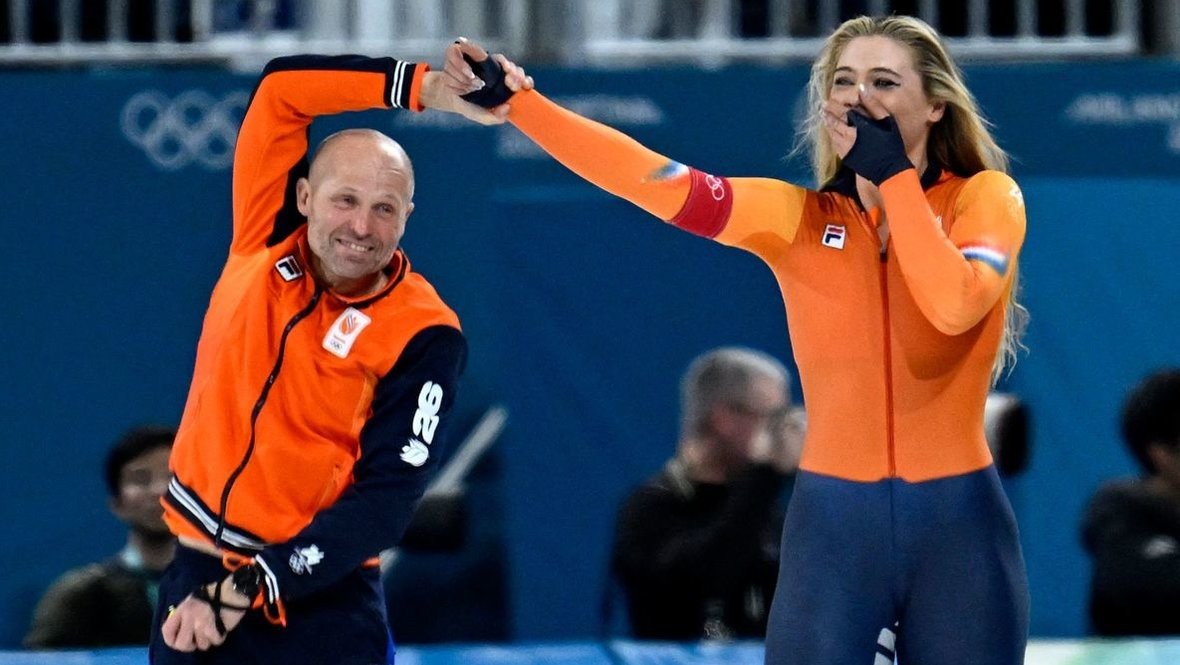    Константин Полтавец и Ютта Лердам. AFP