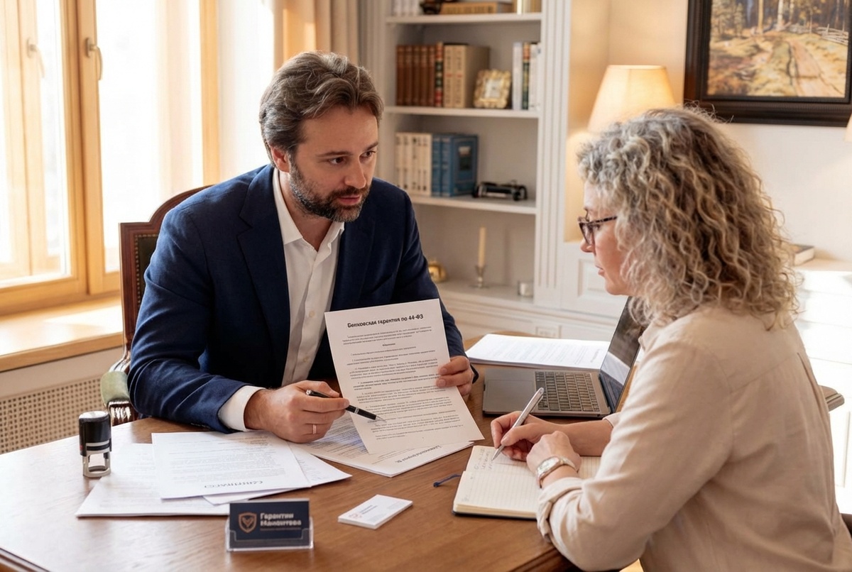 банковская гарантия по контракту 44-ФЗ — подписание документов