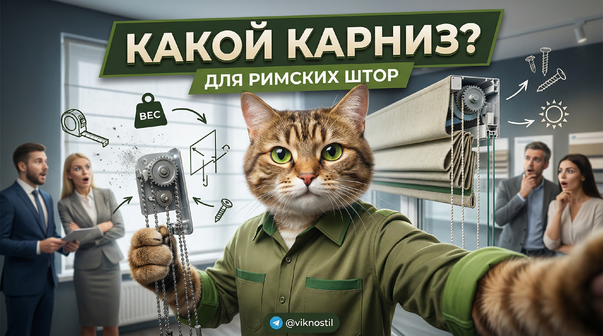 Карниз для римских штор: какой выбрать и почему