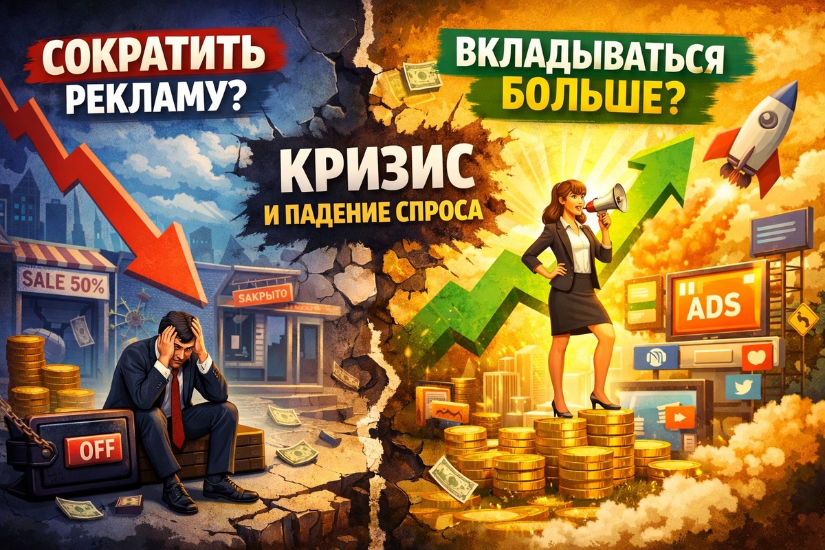 Кризис и падение спроса: сокращать рекламу или вкладываться больше? 
