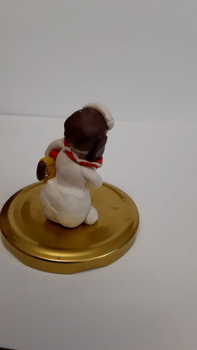 Снеговичок, вид сзади.