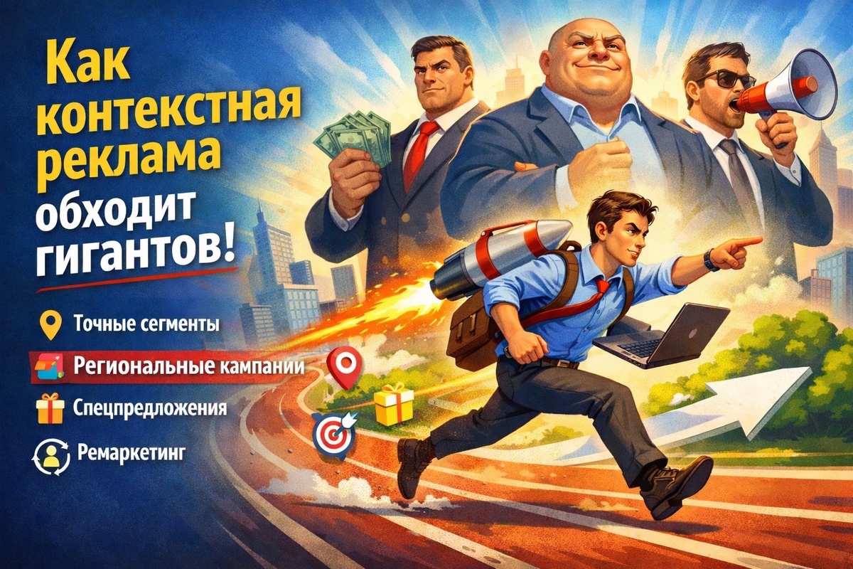 Как контекстная реклама помогает обойти более крупных конкурентов 