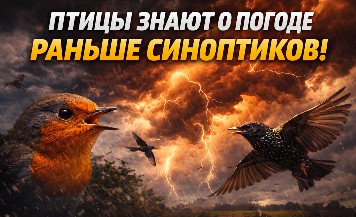 Птицы знают о погоде раньше синоптиков