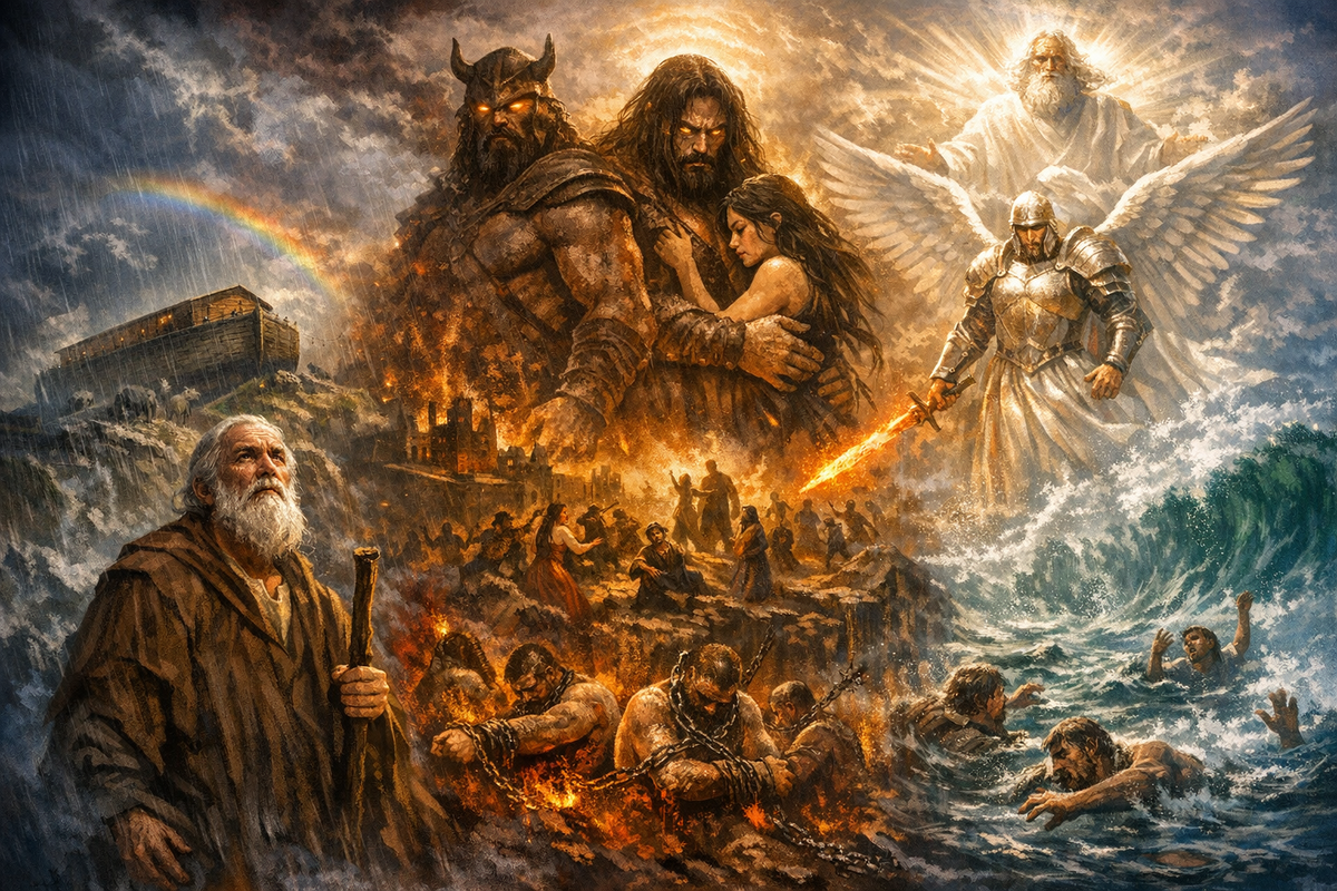 Рис. 4. Сыны Божии и дочери человеческие: точка невозврата