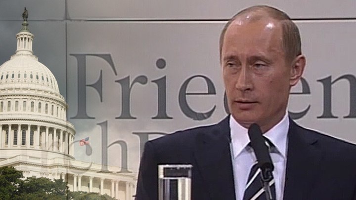    Тогда, в 2007 году, Путин выступал в логове врага. Фото: Krenlin.ru, VegaTews/shutterstock.com