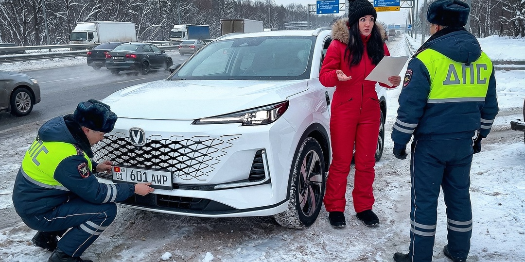 Чанган на кыргызских номерах в Москве: мой первый опыт встречи с ДПС